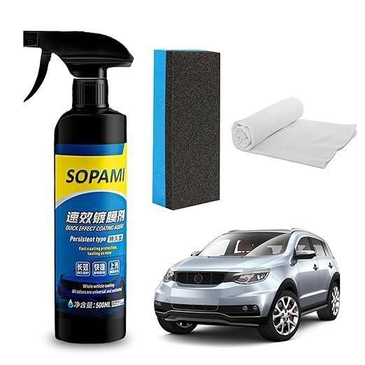 Sopami Car Coating Spray 50ml - Auto Shine & Protection (Pack of 2) - Havenkart