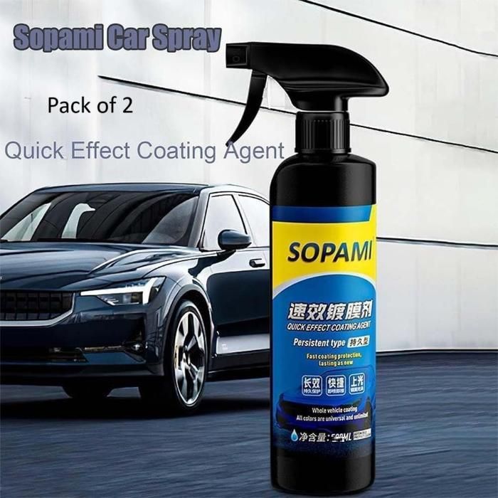 Sopami Car Coating Spray 50ml - Auto Shine & Protection (Pack of 2) - Havenkart